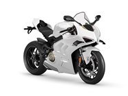 Rwraps Gloss Metallic White Motorcycle Wraps