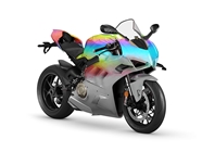 Rwraps Holographic Chrome Silver Neochrome Motorcycle Wraps