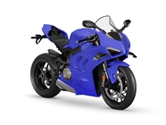 Rwraps Matte Chrome Blue Motorcycle Wraps