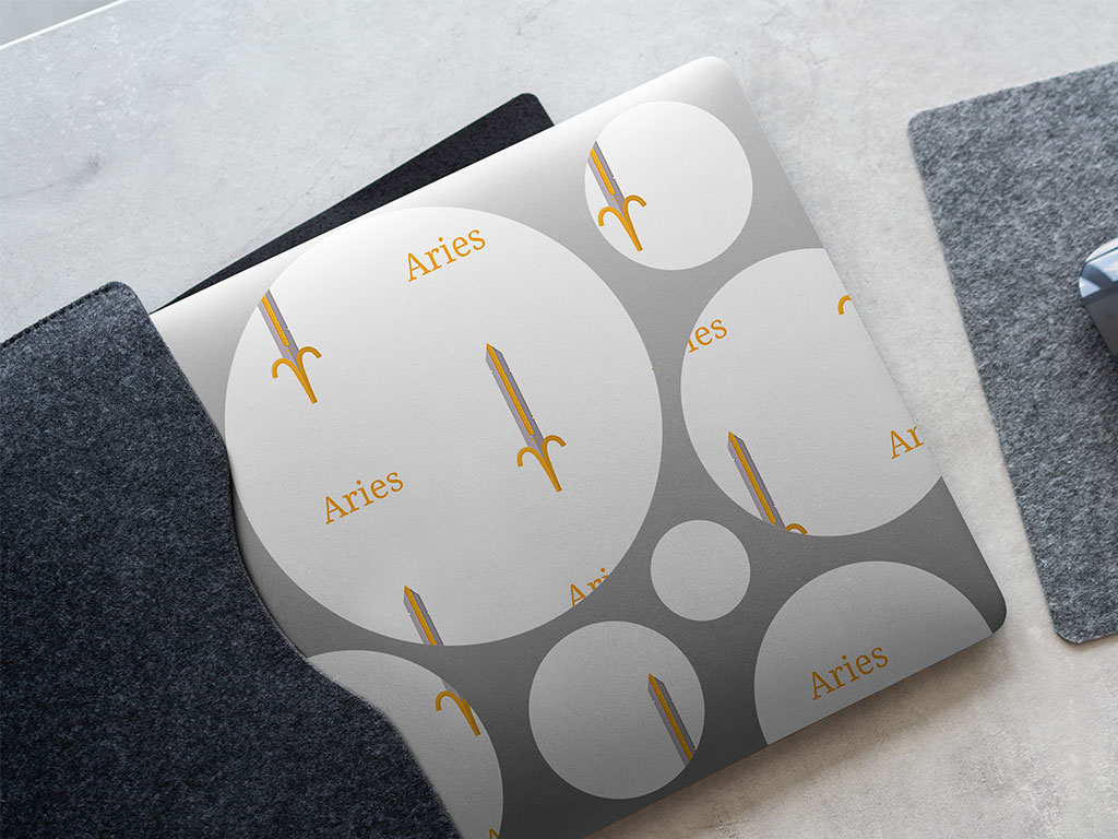 Aries Swords Astrology DIY Laptop Stickers