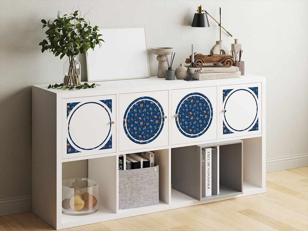 Blue Friends Astrology DIY Furniture Stickers