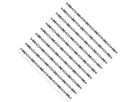 Rcraft™ Barbed Wire Craft Vinyl - Outlined Ross