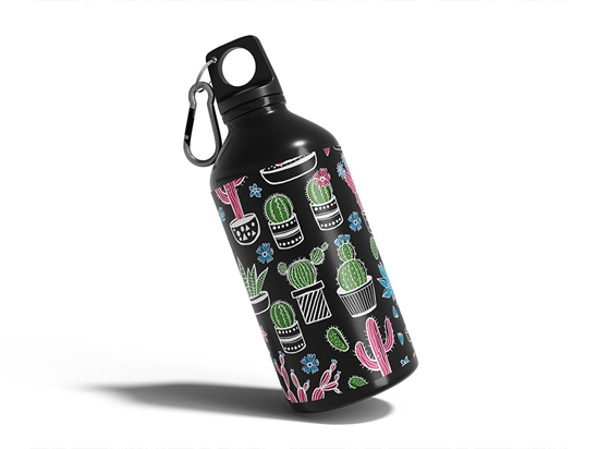 Blacklight Bonanza Cactus Water Bottle DIY Stickers