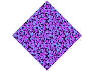 Neon Periwinkle Camouflage Vinyl Wrap Pattern