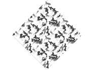 Snow Graffiti Camouflage Vinyl Wrap Pattern