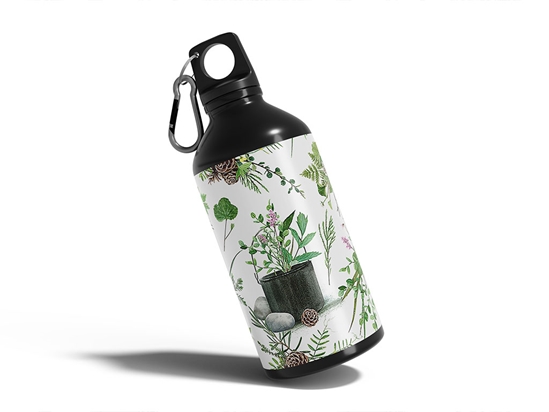 Fresh Tea Camping Water Bottle DIY Stickers