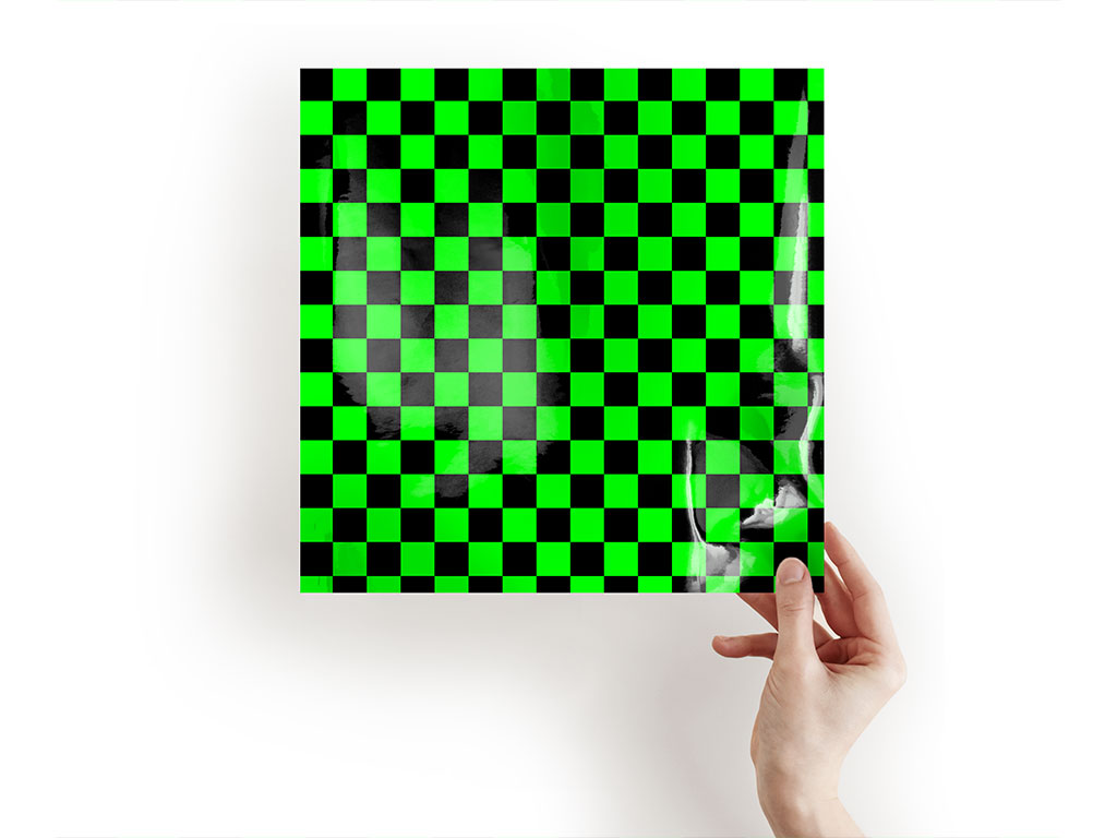 Neon Checkered Craft Sheets
