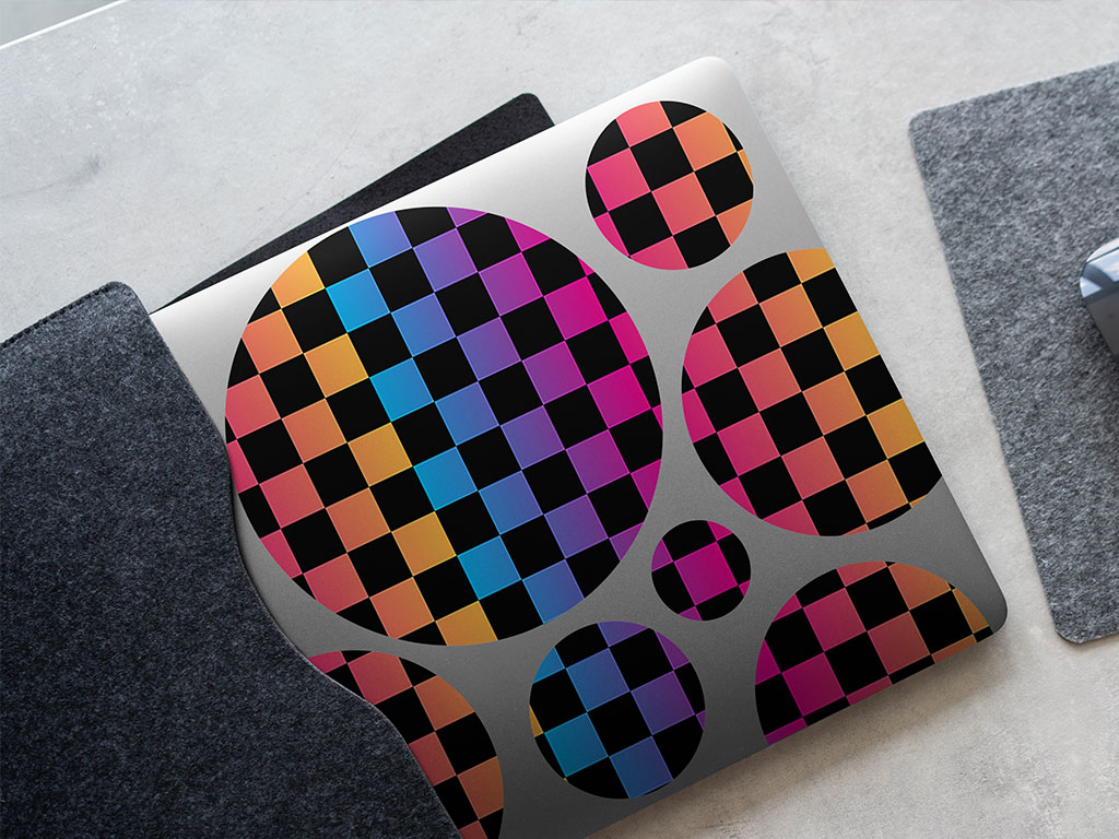 Prism Checkered DIY Laptop Stickers