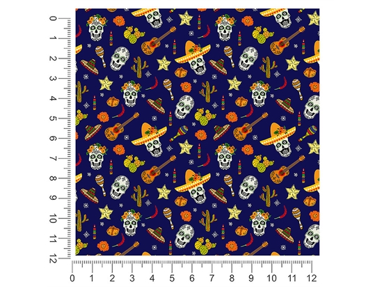 Family Fiesta Day of the Dead 1ft x 1ft Craft Sheets