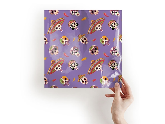 Lavender Calaveras Day of the Dead Craft Sheets