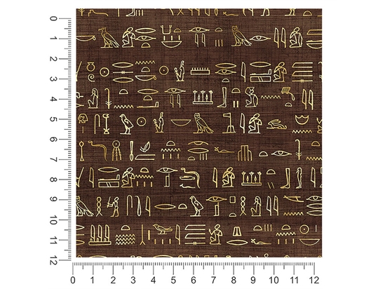 Coffee Hieroglyphs Egyptian 1ft x 1ft Craft Sheets