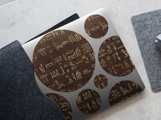 Coffee Hieroglyphs Egyptian DIY Laptop Stickers