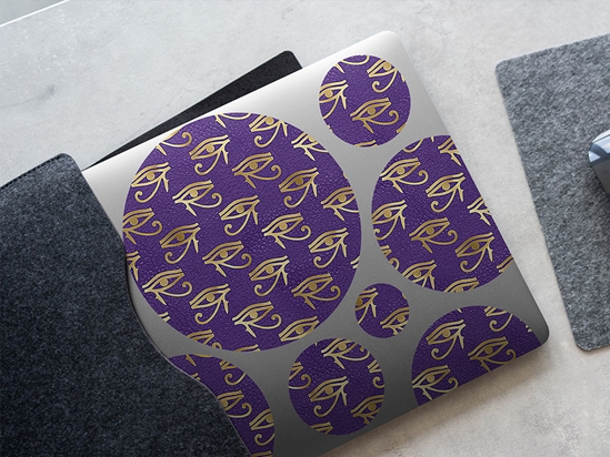 Purple Horace Egyptian DIY Laptop Stickers
