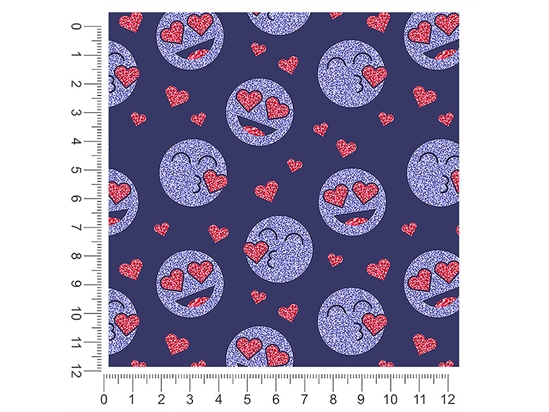 Lovey Dovey Emoji 1ft x 1ft Craft Sheets