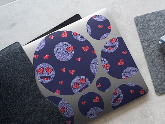 Lovey Dovey Emoji DIY Laptop Stickers