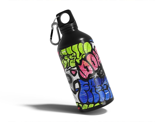 Artistic Foundations Graffiti Water Bottle DIY Stickers