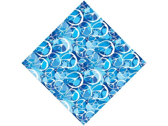 Blue Peace Graffiti Vinyl Wrap Pattern