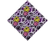 Purple Peace Graffiti Vinyl Wrap Pattern