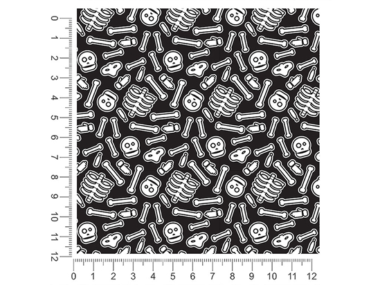 Bone Collector Skull and Bones 1ft x 1ft Craft Sheets
