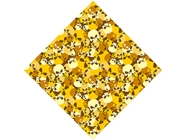 Yellow Calvaria Halloween Vinyl Wrap Pattern