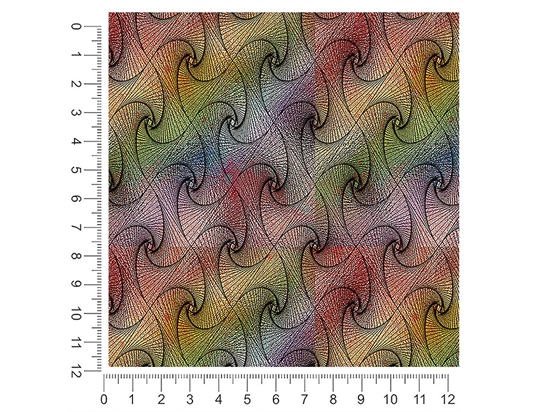 Caged Rainbow Optical Illusion 1ft x 1ft Craft Sheets