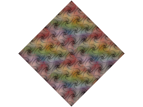 Rcraft™ Optical Illusion Craft Vinyl - Caged Rainbow
