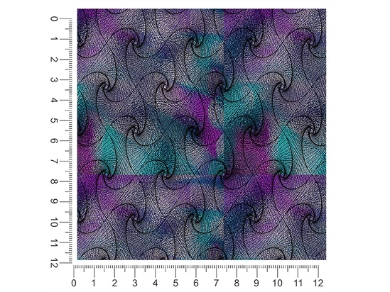 Iridescent Zentangle Optical Illusion 1ft x 1ft Craft Sheets