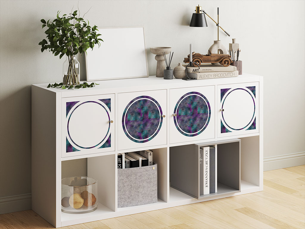 Iridescent Zentangle Optical Illusion DIY Furniture Stickers