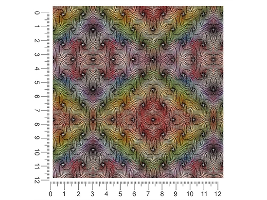 Rainbows and Diamonds Optical Illusion 1ft x 1ft Craft Sheets