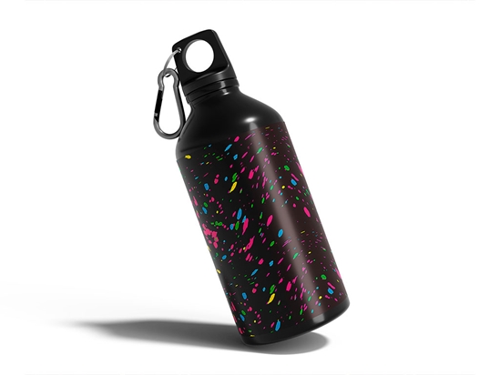 Bright Star Paint Splatter Water Bottle DIY Stickers