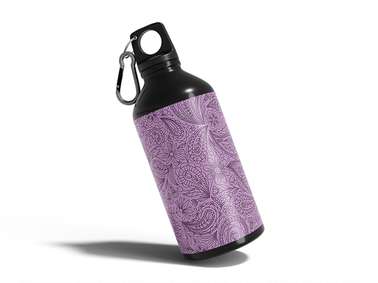 Purple Haze Paisley Water Bottle DIY Stickers