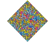 Colorful Leftovers Stained Glass Vinyl Wrap Pattern