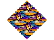 Falling Leaves Stained Glass Vinyl Wrap Pattern