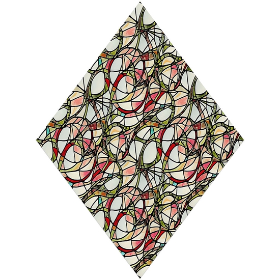 Fungal Growth Stained Glass Vinyl Wrap Pattern