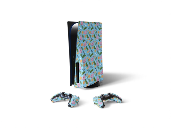 Inflatable Flamingo Summertime Sony PS5 DIY Skin