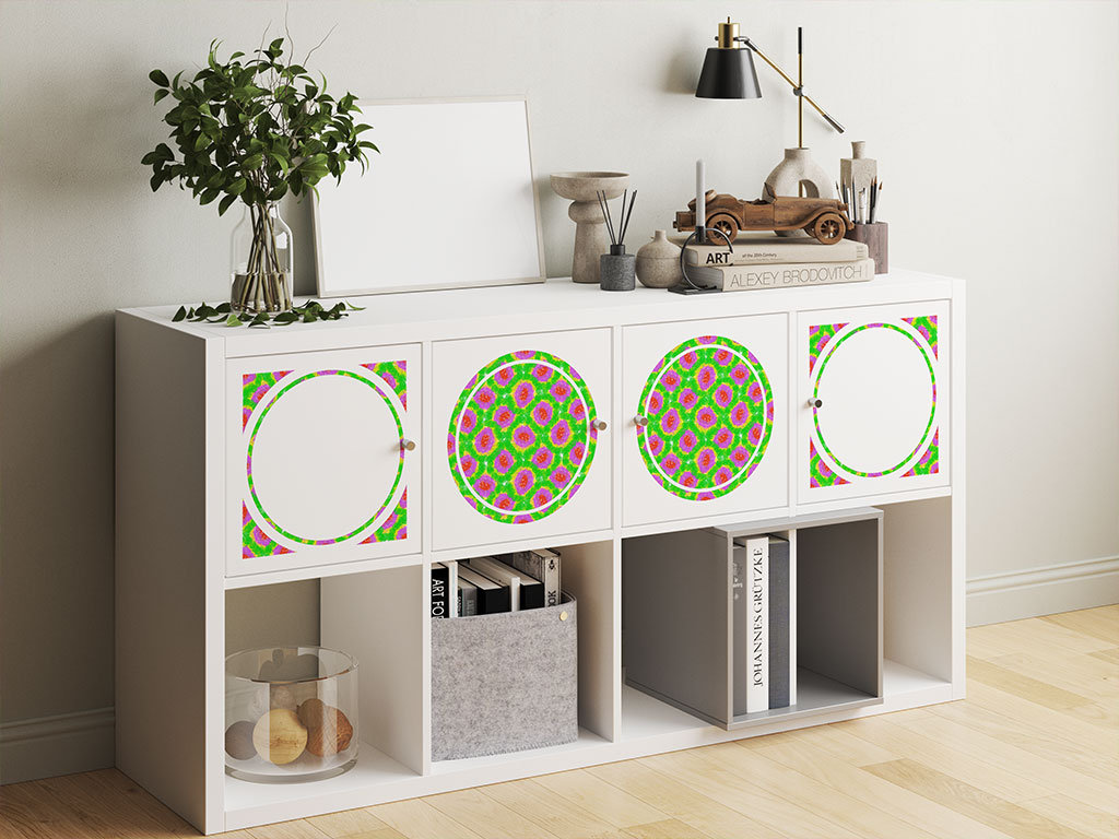Abstract Floral Tie Dye DIY Furniture Stickers