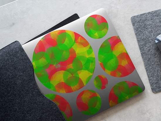 Autumn Spots Tie Dye DIY Laptop Stickers