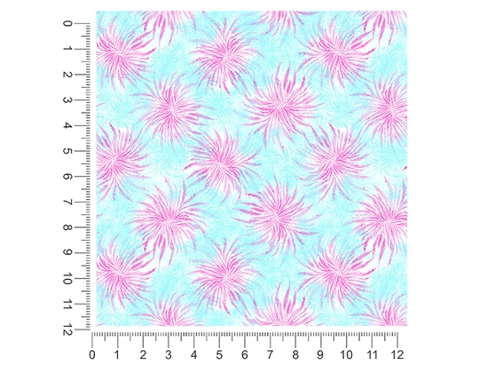 Blossoming Passion Tie Dye 1ft x 1ft Craft Sheets