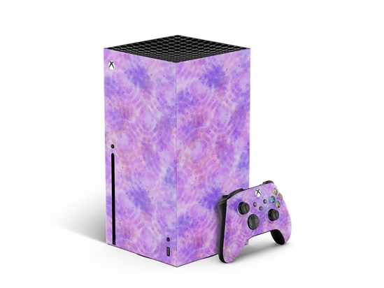 Orchid Droplets Tie Dye XBOX DIY Decal