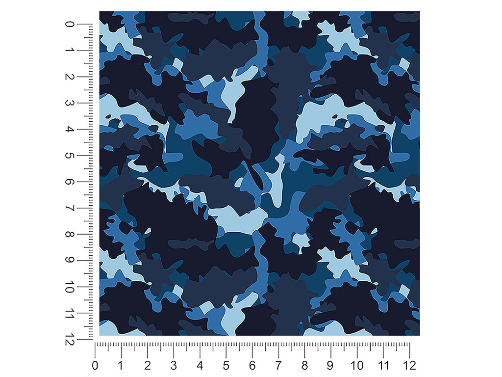 Deep Sea Camouflage Water 1ft x 1ft Craft Sheets