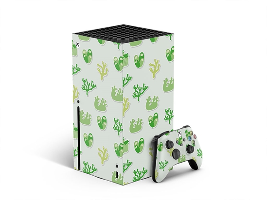 Green Corals Water XBOX DIY Decal