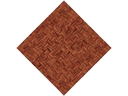 Brandy Stain Wooden Parquet Vinyl Wrap Pattern
