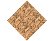 Rustic Trapezoids Wooden Parquet Vinyl Wrap Pattern