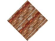 Distressed Oak Wooden Parquet Vinyl Wrap Pattern