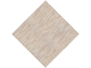 Distressed White Wooden Parquet Vinyl Wrap Pattern