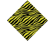 Yellow Zebra Vinyl Wrap Pattern