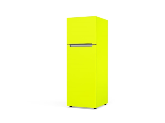 3M 1080 Satin Neon Fluorescent Yellow Custom Refrigerators