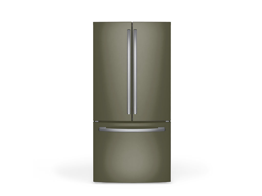 Avery Dennison SW900 Matte Khaki Green DIY Built-In Refrigerator Wraps