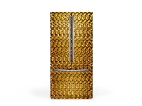 Rwraps 3D Carbon Fiber Gold (Digital) DIY Built-In Refrigerator Wraps