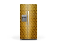 Rwraps 3D Carbon Fiber Gold (Digital) Refrigerator Wraps